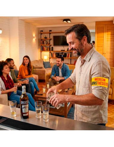 Brassard Jaune "Médecin Anesthésiste" – avec Velcro