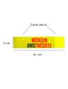 Brassard Jaune "Médecin Anesthésiste" – avec Velcro