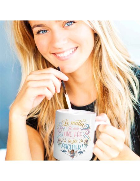 Mug humoristique "La fée Pâchier" – Le mug du matin