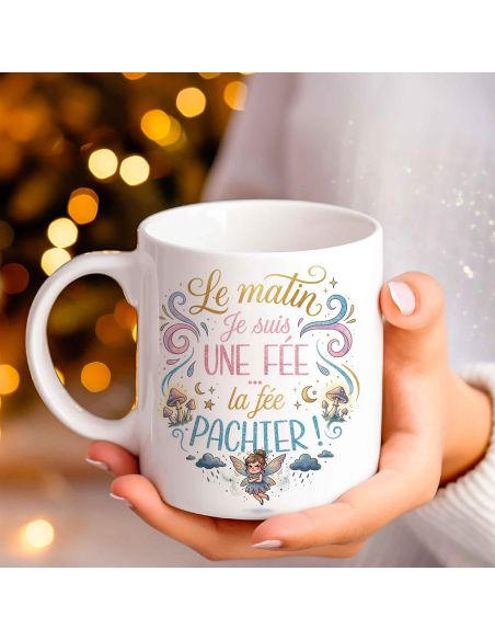 Mug humoristique "La fée Pâchier" – Le mug du matin