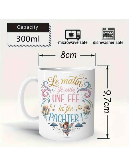 Mug humoristique "La fée Pâchier" – Le mug du matin