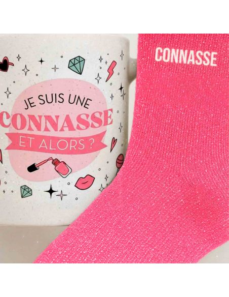 Coffret Cadeau Mug & Chaussettes – “Je suis une connasse, et alors ?”