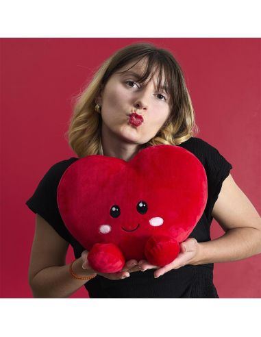 PELUCHE COEUR 25CM KAWAII M12