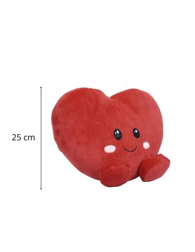 PELUCHE COEUR 25CM KAWAII M12