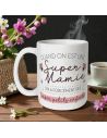 Mug à Paillettes "Quand on est une Super Mamie..." - Dimensions : 11,5 x 8 x 9,7 cm
