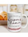 Mug à Paillettes "Quand on est une Super Mamie..." - Dimensions : 11,5 x 8 x 9,7 cm