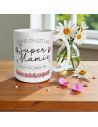 Mug à Paillettes "Quand on est une Super Mamie..." - Dimensions : 11,5 x 8 x 9,7 cm