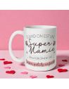 Mug à Paillettes "Quand on est une Super Mamie..." - Dimensions : 11,5 x 8 x 9,7 cm