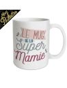 Mug à Paillettes "le Mug de la Super Mamie" - Dimensions : 11,5 x 9,7 x 8 cm