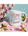 Mug à Paillettes "le Mug de la Super Mamie" - Dimensions : 11,5 x 9,7 x 8 cm