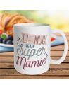 Mug à Paillettes "le Mug de la Super Mamie" - Dimensions : 11,5 x 9,7 x 8 cm