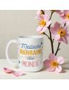 Mug à Paillettes "Meilleure Marraine du Monde" - Dimensions : 11,5 x 8 x 9,7 cm
