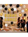 Ballons aluminium "Bonne Année" – Doré ou Argenté – 30cm – Fermeture automatique