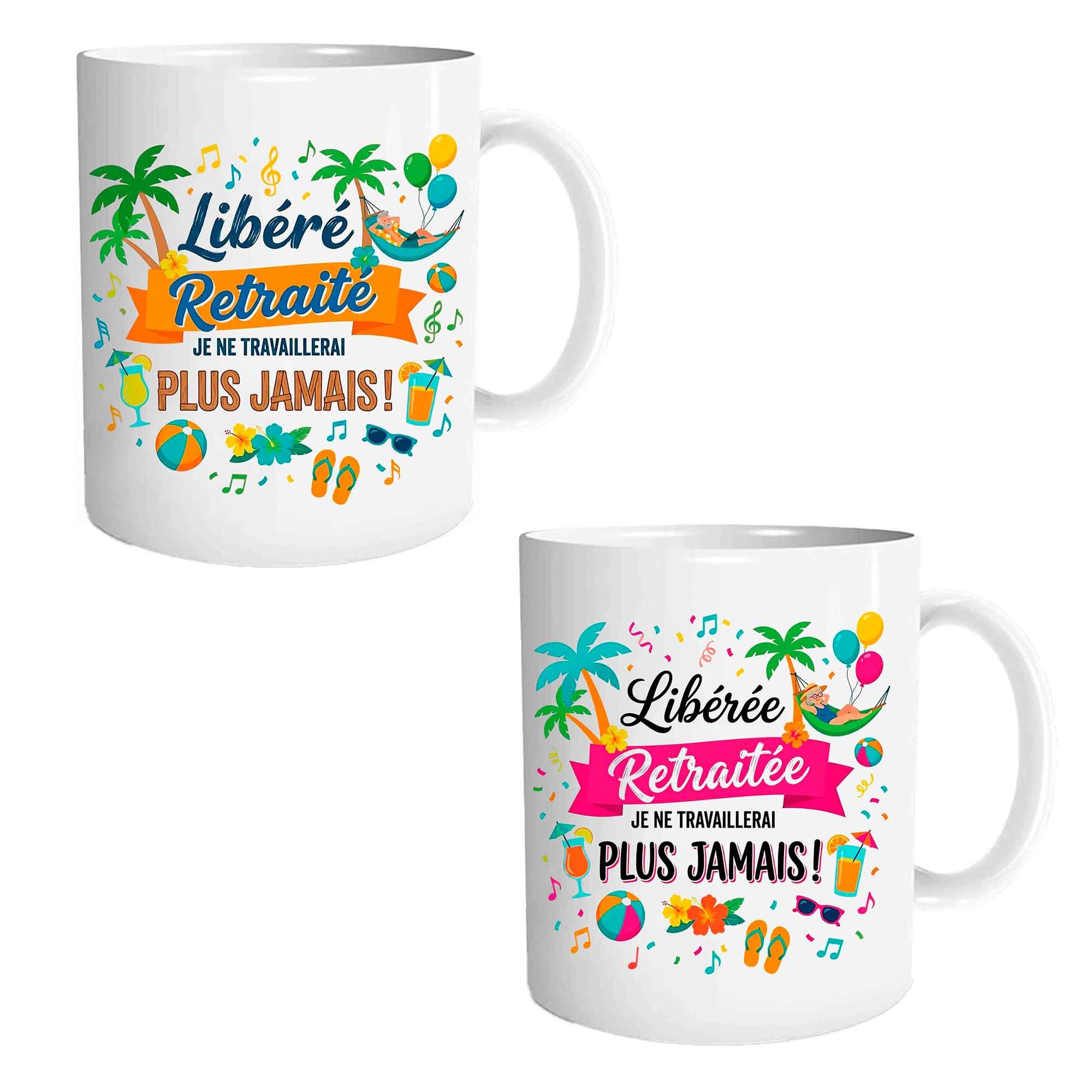 The-Replicant.com | La tasse mug Libérée Retraitée : le cadeau parfait
