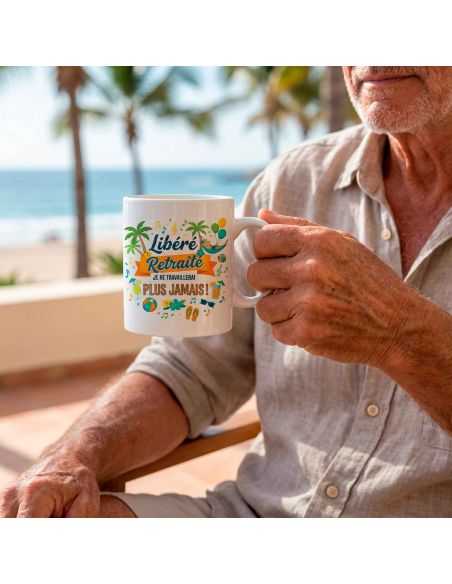 Mug de Retraite Humour – Modèle Homme & Femme – 300 ml
