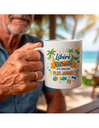 Mug de Retraite Humour – Modèle Homme & Femme – 300 ml