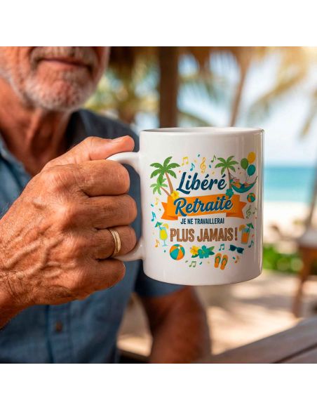 Mug de Retraite Humour – Modèle Homme & Femme – 300 ml