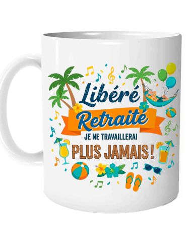 Mug de Retraite Humour – Modèle Homme & Femme – 300 ml