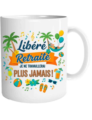 Mug de Retraite Humour – Modèle Homme & Femme – 300 ml