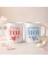 Coffret Duo de Mugs "Il n’y a que TOI… qui rime avec MOI"