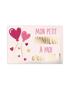 Magnet "Mon petit bonheur à moi c’est toi" - 8 x 6 cm