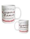 Mug à Paillettes "Quand on est une Super Mamie..." - Dimensions : 11,5 x 8 x 9,7 cm