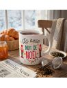 Coffret Mug "La belle nuit de Noël" + Boule à thé cœur