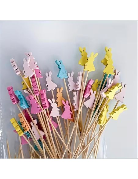 Lot de 20 pics lapin