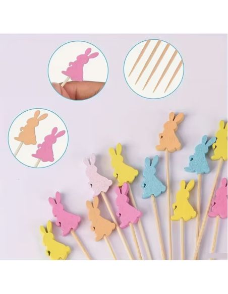 Lot de 20 pics lapin