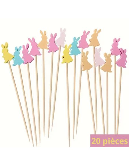 Lot de 20 pics lapin