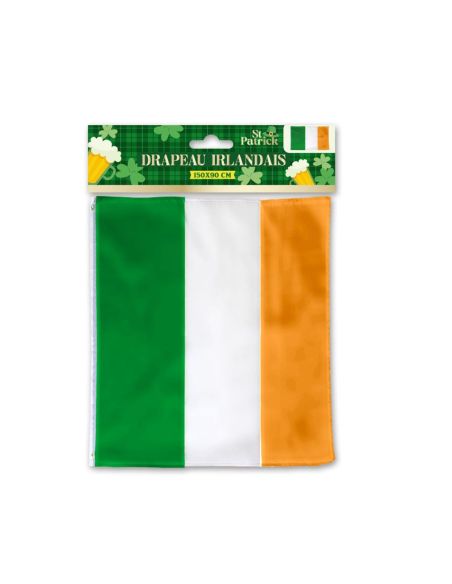Drapeau Irlandais Saint Patrick - Dimensions : 150 x 90 cm