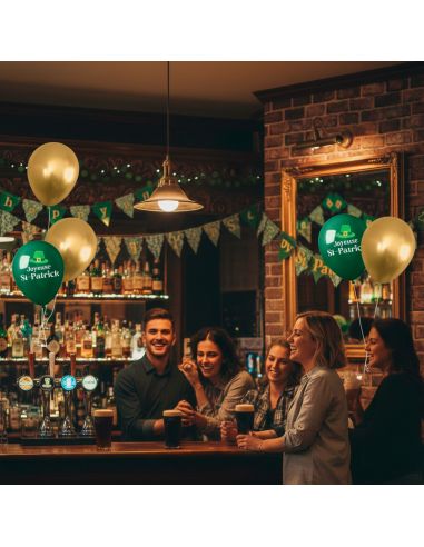 Sachet de 8 Ballons Décoratifs Saint-Patrick - 30 cm