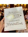 Livre d'Or pour Mariage 30 pages - Dimension : 30 x 27 x 1 cm - Blanc et Doré