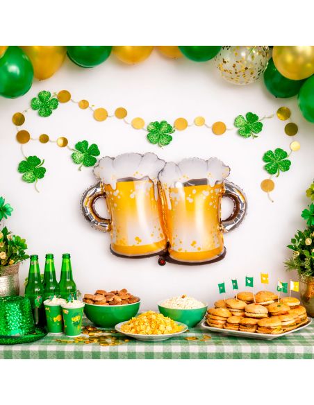 Ballon Aluminium "Bières" – Décoration Festive Originale - Dimensions : 65 x 50 cm