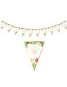 Guirlande de 10 Fanions "Joyeuse Retraite" Tropical - Dimensions : 300 x 21 cm.