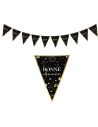 Guirlande de 10 Fanions Triangles "Bonne Année" - Longueur : 3 mètres