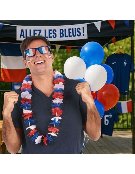 Collier hawaïen à Fleurs en Tissu Multicolore