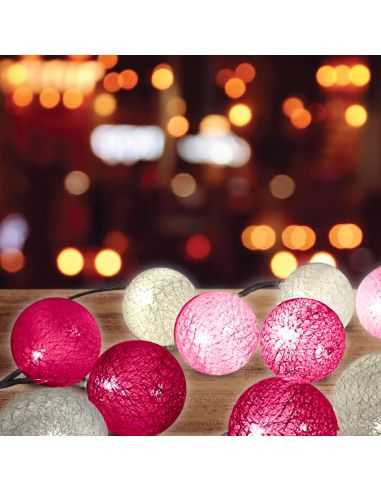 Guirlande Lumineuse 10 Boules - Plusieurs Variations Disponibles