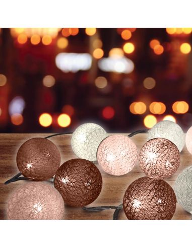 Guirlande Lumineuse 10 Boules - Plusieurs Variations Disponibles