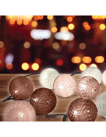 Guirlande Lumineuse 10 Boules - Plusieurs Variations Disponibles