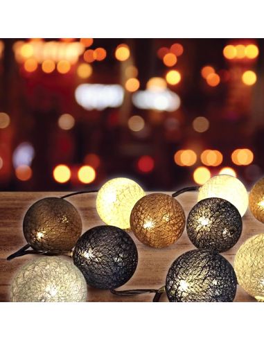 Guirlande Lumineuse 10 Boules - Plusieurs Variations Disponibles