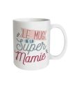 Mug à Paillettes "le Mug de la Super Mamie" - Dimensions : 11,5 x 9,7 x 8 cm