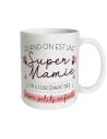 Mug à Paillettes "Quand on est une Super Mamie..." - Dimensions : 11,5 x 8 x 9,7 cm