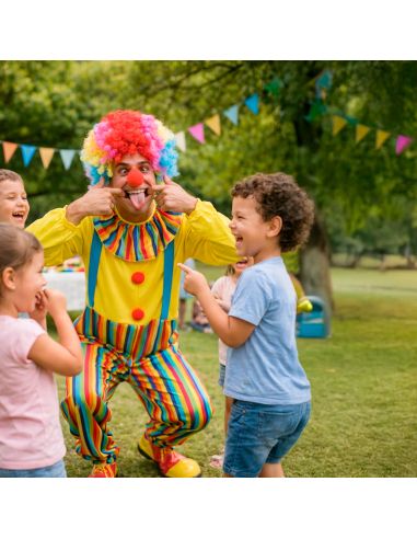 Costume de Clown - adulte - Taille S/M ou L/XL - Matière : Polyester