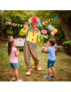 Costume de Clown - adulte - Taille S/M ou L/XL - Matière : Polyester 2