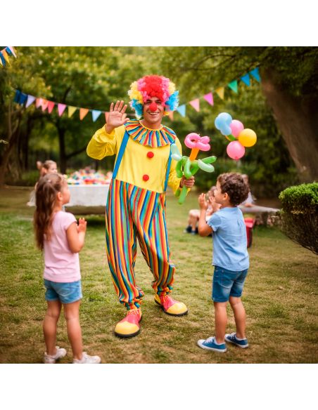 Costume de Clown - adulte - Taille S/M ou L/XL - Matière : Polyester