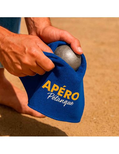 Pack Accessoires Pétanque : Ramasse-boule Aimanté, 2 Chiffonnettes Microfibre et 3 Buts Marqués