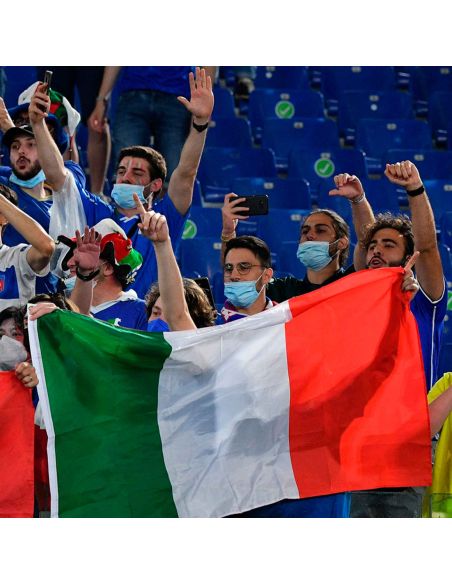 Drapeau Officiel Italie 150 x 90 cm - Pavillon Supporters Squadra Azzurra avec Œillets de Fixation