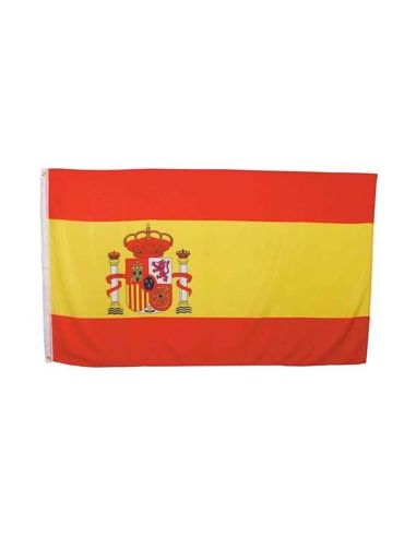 Drapeau Officiel Espagne 150 x 90 cm - Pavillon Supporters La Roja avec Œillets de Fixation