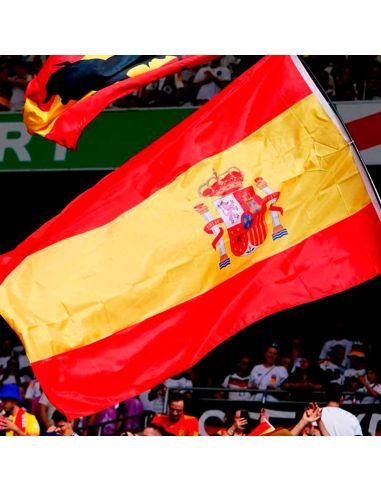 Drapeau Officiel Espagne 150 x 90 cm - Pavillon Supporters La Roja avec Œillets de Fixation